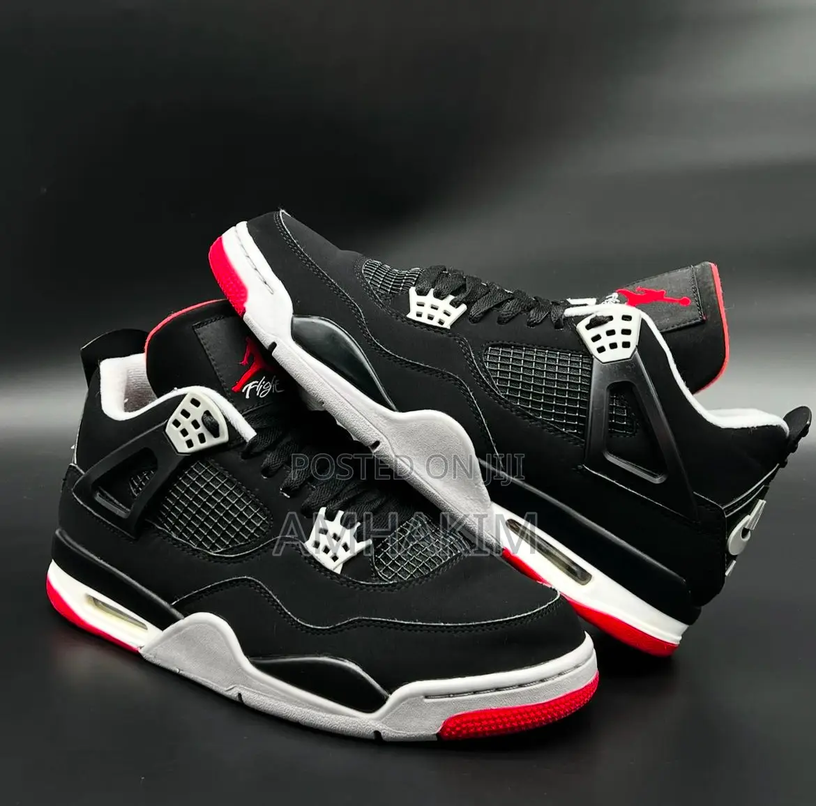New Nike Air Jordan 4 Retro Bred in Stock