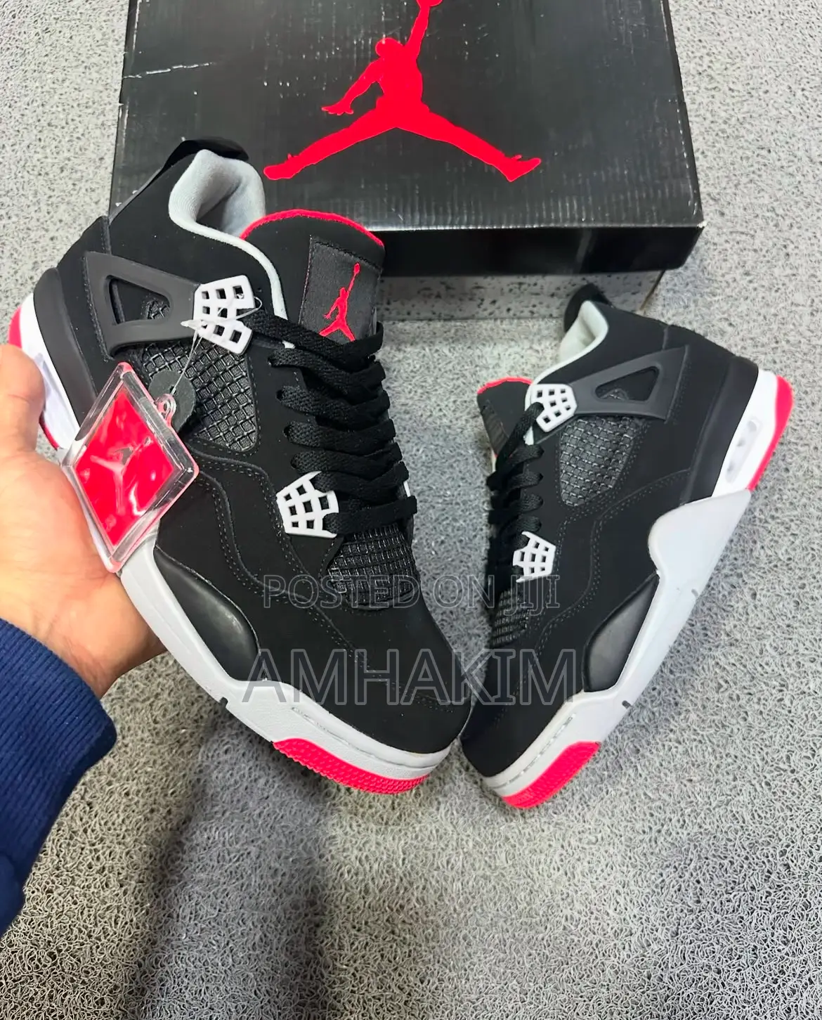 New Nike Air Jordan 4 Retro Bred in Stock