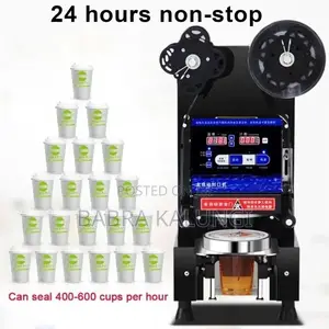 Intelligent Bubble Tea Plastic Paper Cup Sealing Machine