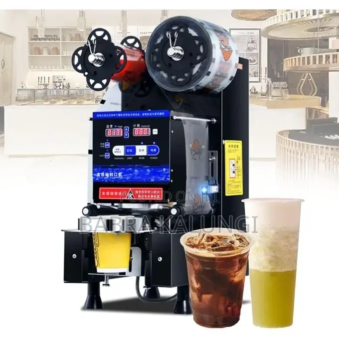 Intelligent Bubble Tea Plastic Paper Cup Sealing Machine