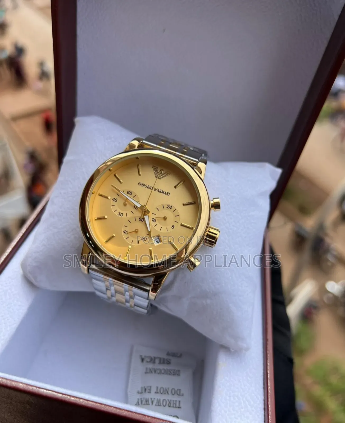 Empori Armani Classy Silver Gold Watch