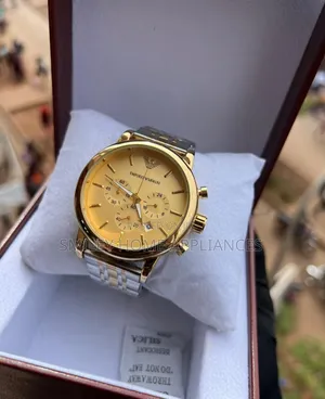 Empori Armani Classy Silver Gold Watch