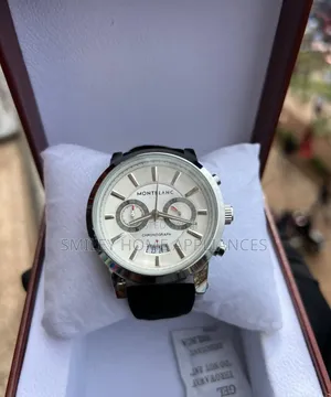 Montblanc Classy Analog Watch With Genuine Black Leather