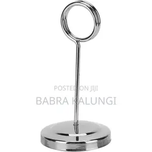 6 Pieces of Stainless Steeltable Number Plate Menu