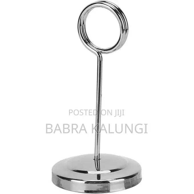 6 Pieces of Stainless Steeltable Number Plate Menu