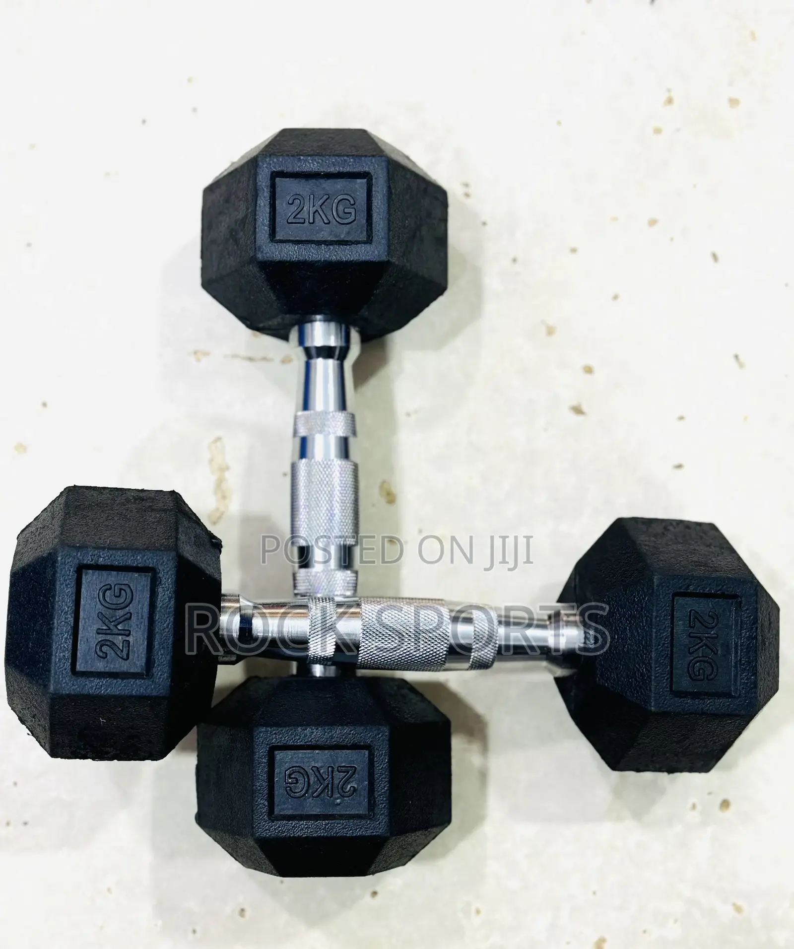 2kg Hexagon Dumbells Set