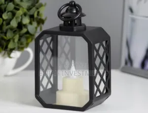 Stylish 1pcs Led Lantern With Cross Grids.