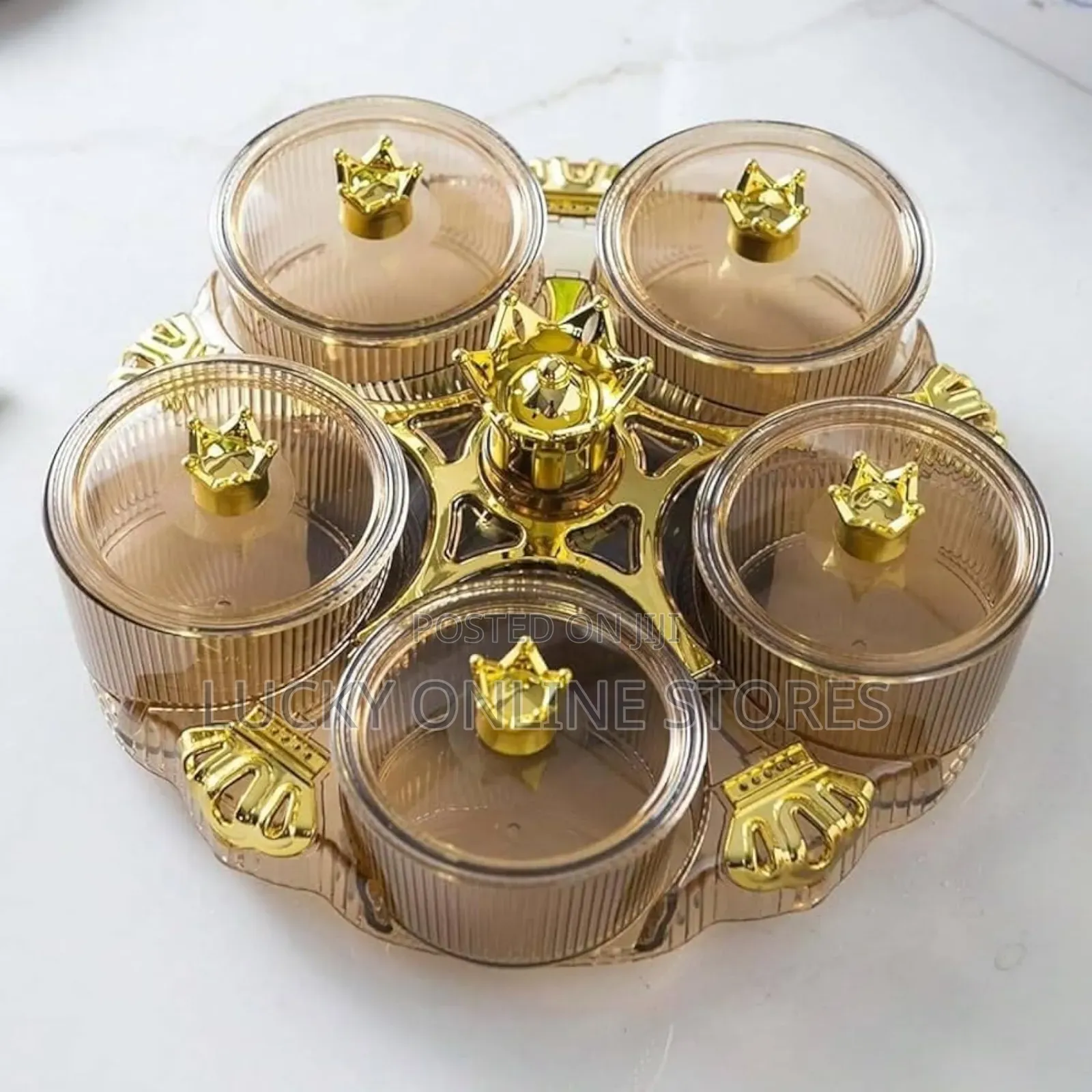 Golden Crown Serving Plate