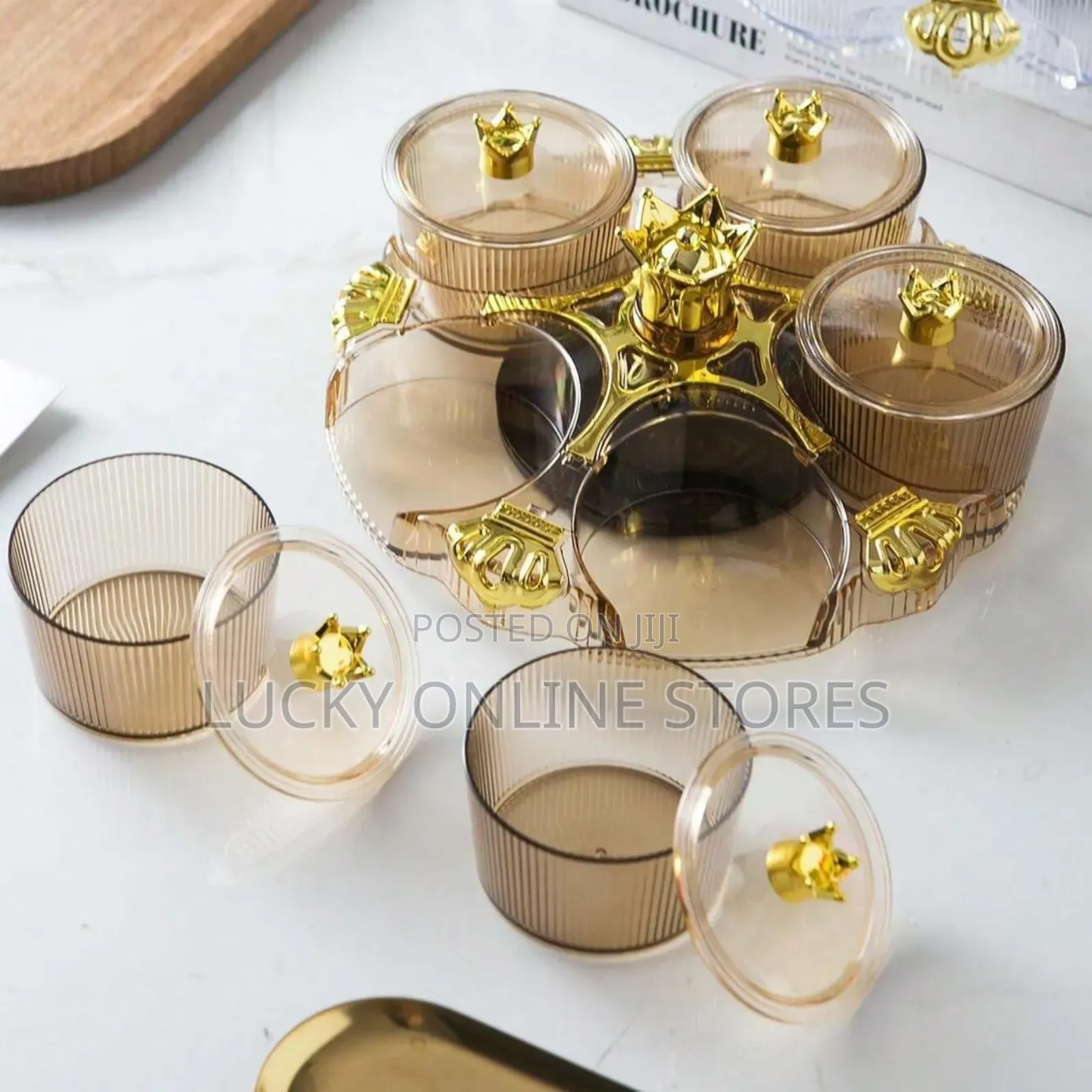 Golden Crown Serving Plate