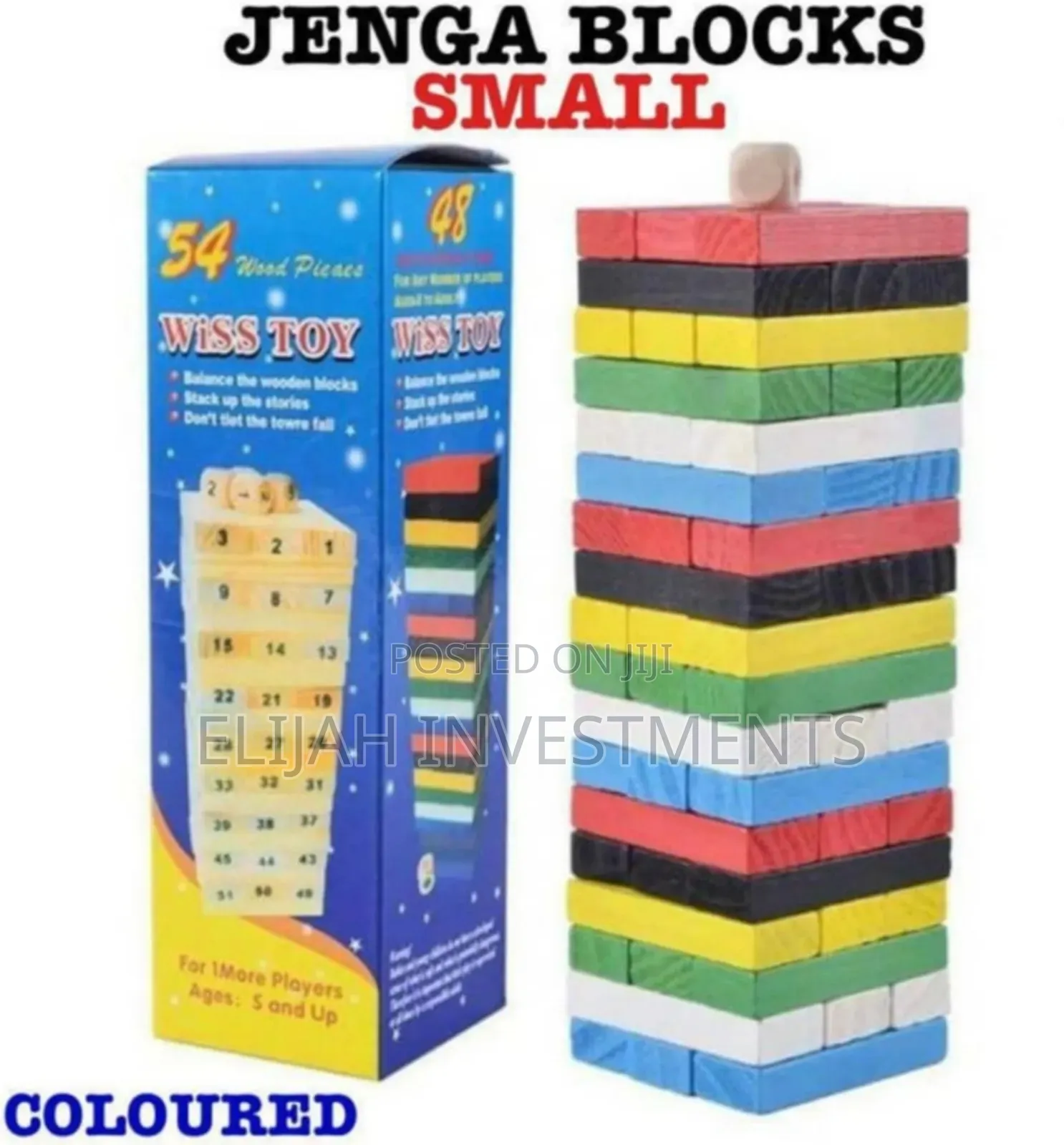 Original Quality Wooden Jenga Blocks.