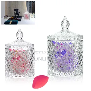 Glass Cotton Buds Container