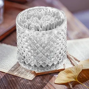 Glass Cotton Buds Container