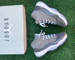 Original Air Jordan Sneakers-Gray White