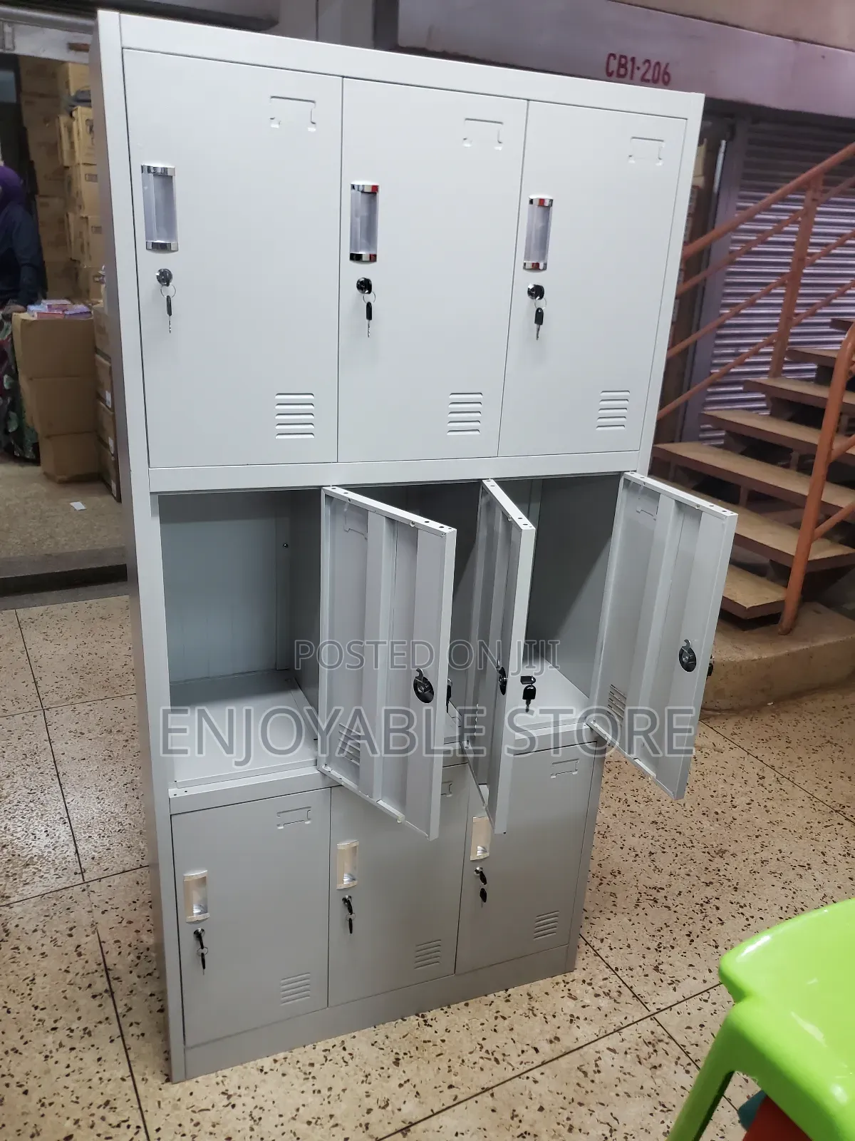Metal Lockers Metal Lockers 9 Compartments