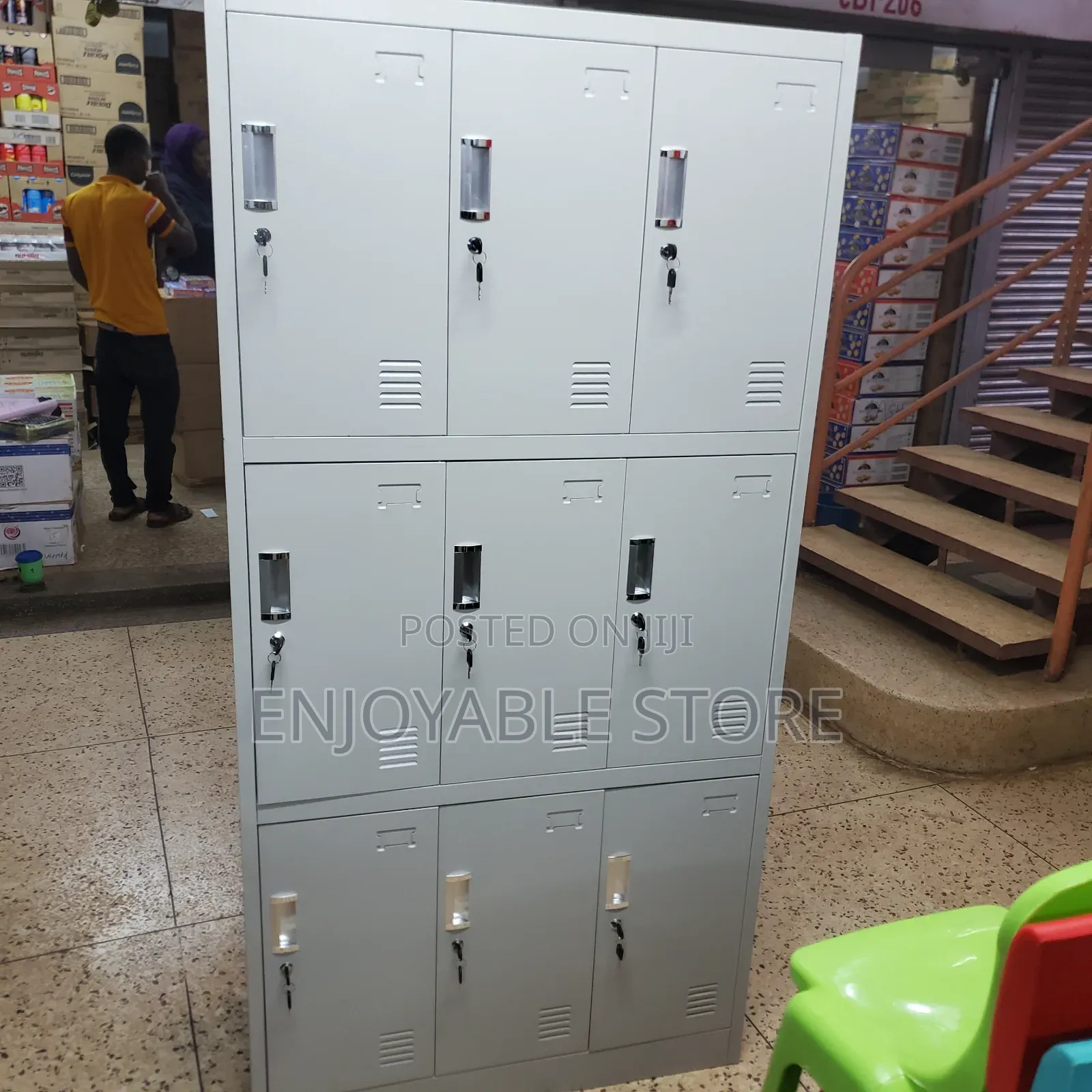 Metal Lockers Metal Lockers 9 Compartments