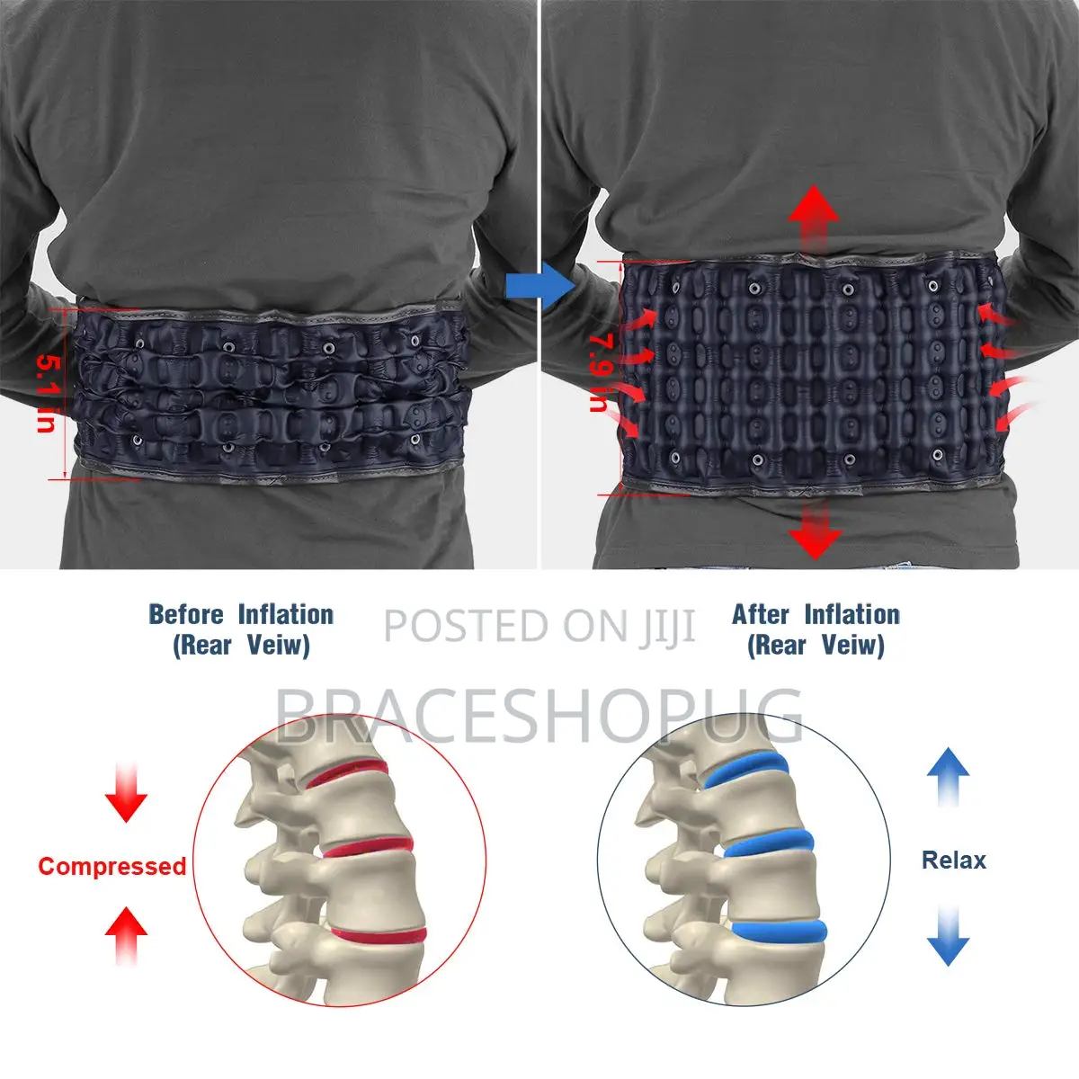 Back Pain Traction Device - Decompression Belt