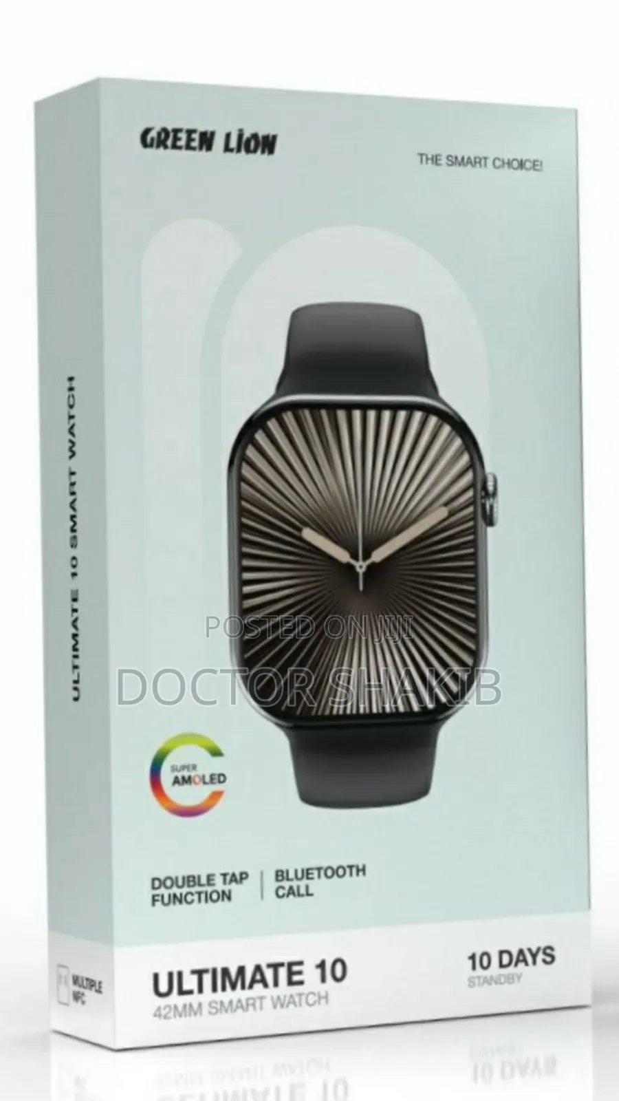 Premium Green Lion Ultimate 42mm Black Watch