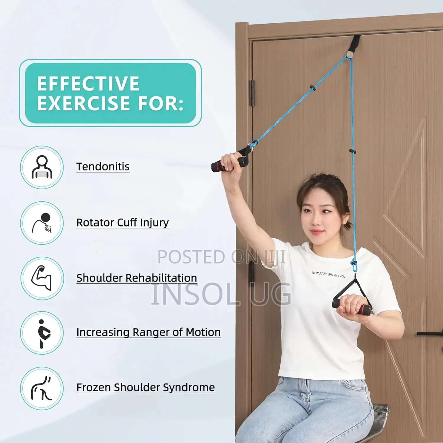 Over Door Pulley for Shoulder Rehab - Arm Rehabilitation