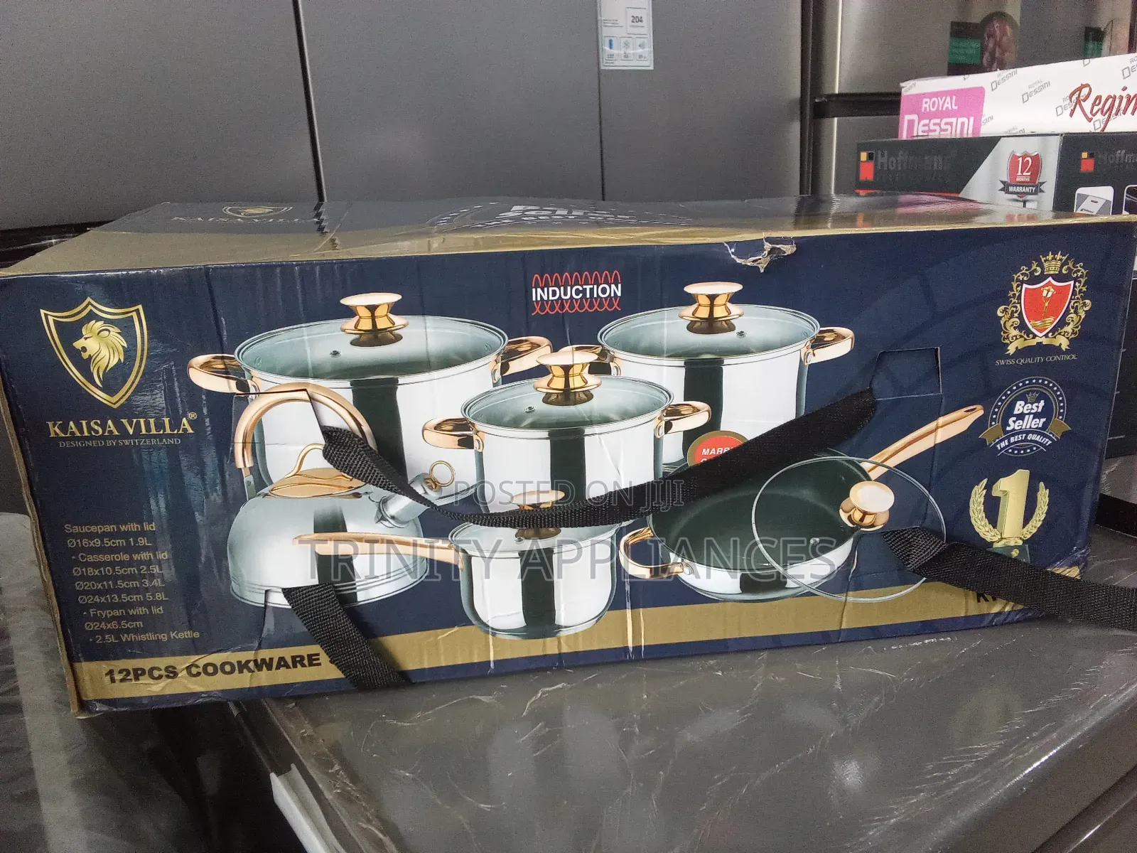 Kaisa Villa Premium Quality Original 12 Pieces Cookware Set