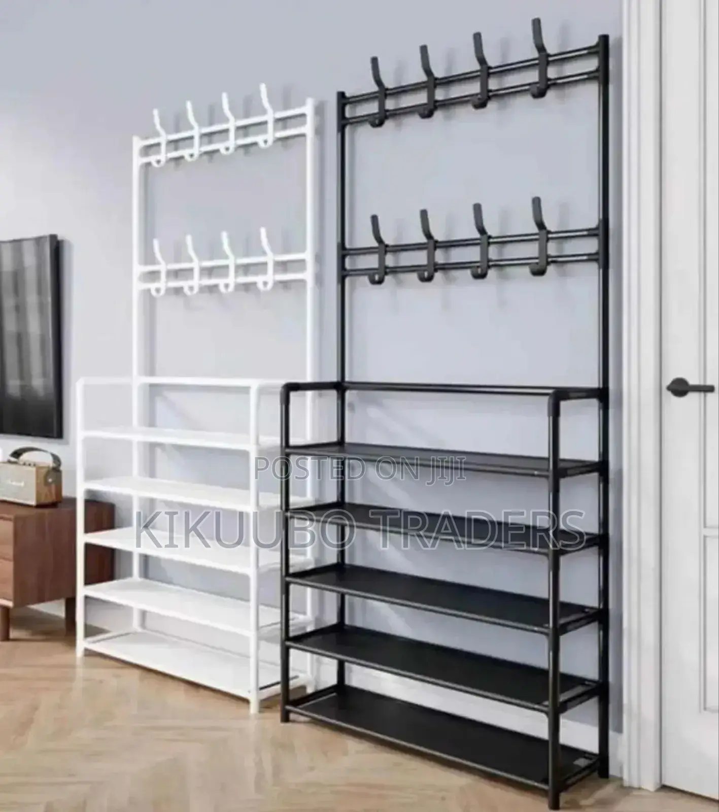 Simple Clothes, Hat and Shoe Rack