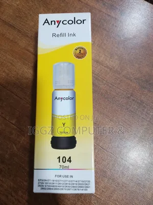 Any Color 104 Refill Ink Color(Yellow Magenta and Cyan)