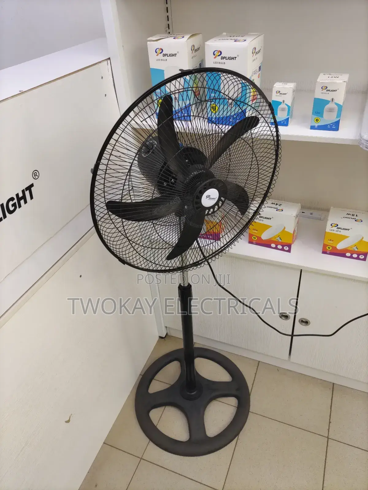 Stand Fan Black