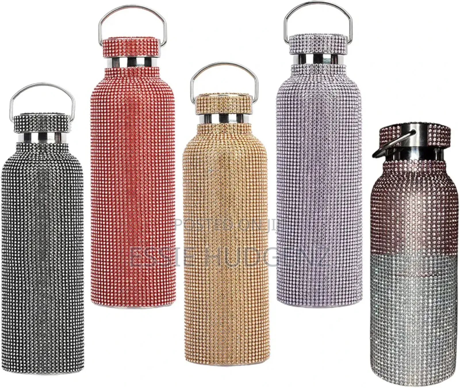 Stainless Steel Diamante Vacuum Bottle