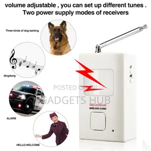 ABS Plastic Smart Dog Barking
Sounds Security Dog Doorbells