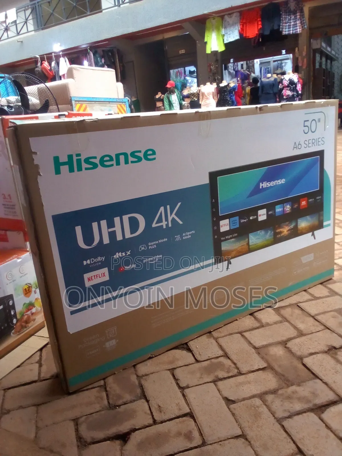 50inches New Hisense Smart Frameless Uhd With Free to Air