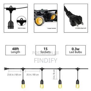 Festoon Lights String Light
15 Led String Lights Outdoor