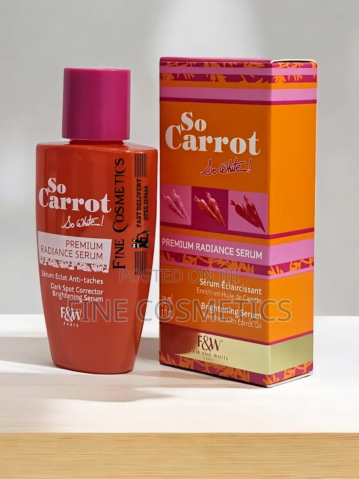 Fair and White So Carrot Premium Brightening So White Serum.