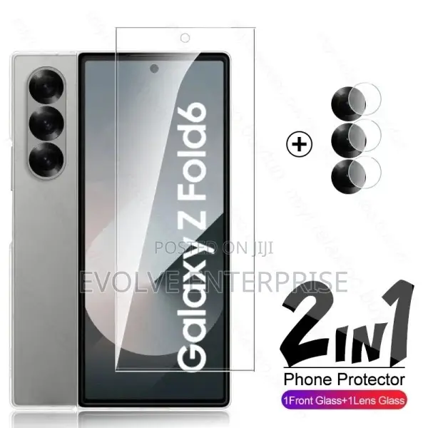 2in1 Zfold6 Case Tempered Glass