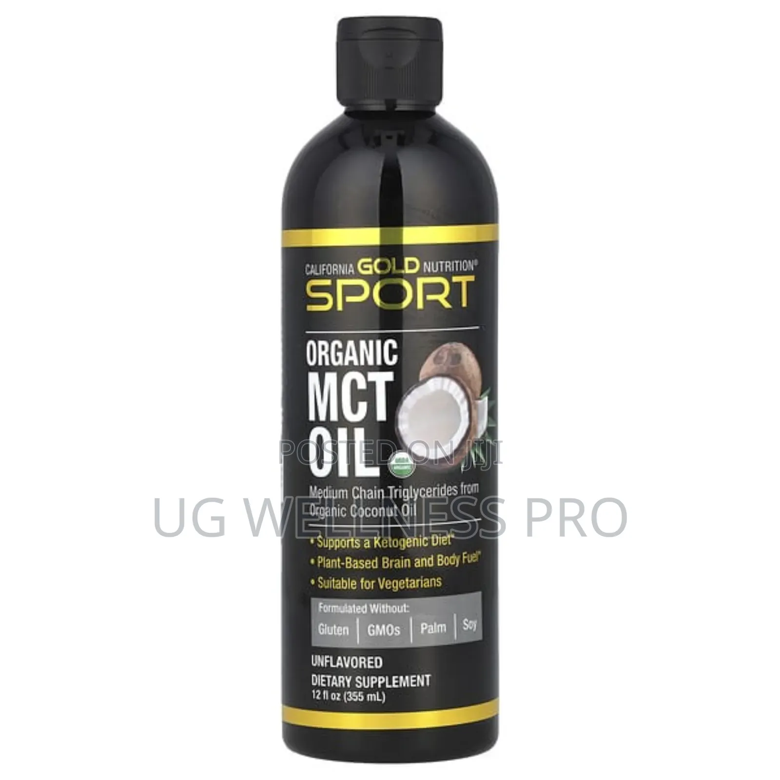 California Gold Nutrition Organic MCT Oil, Unflavored, 355ml