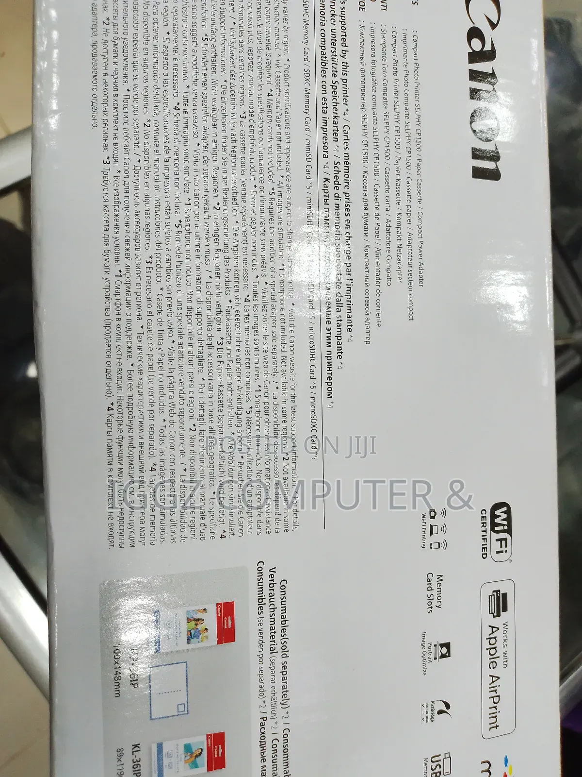 CANON Selphy Cp 1500 Photo Printer