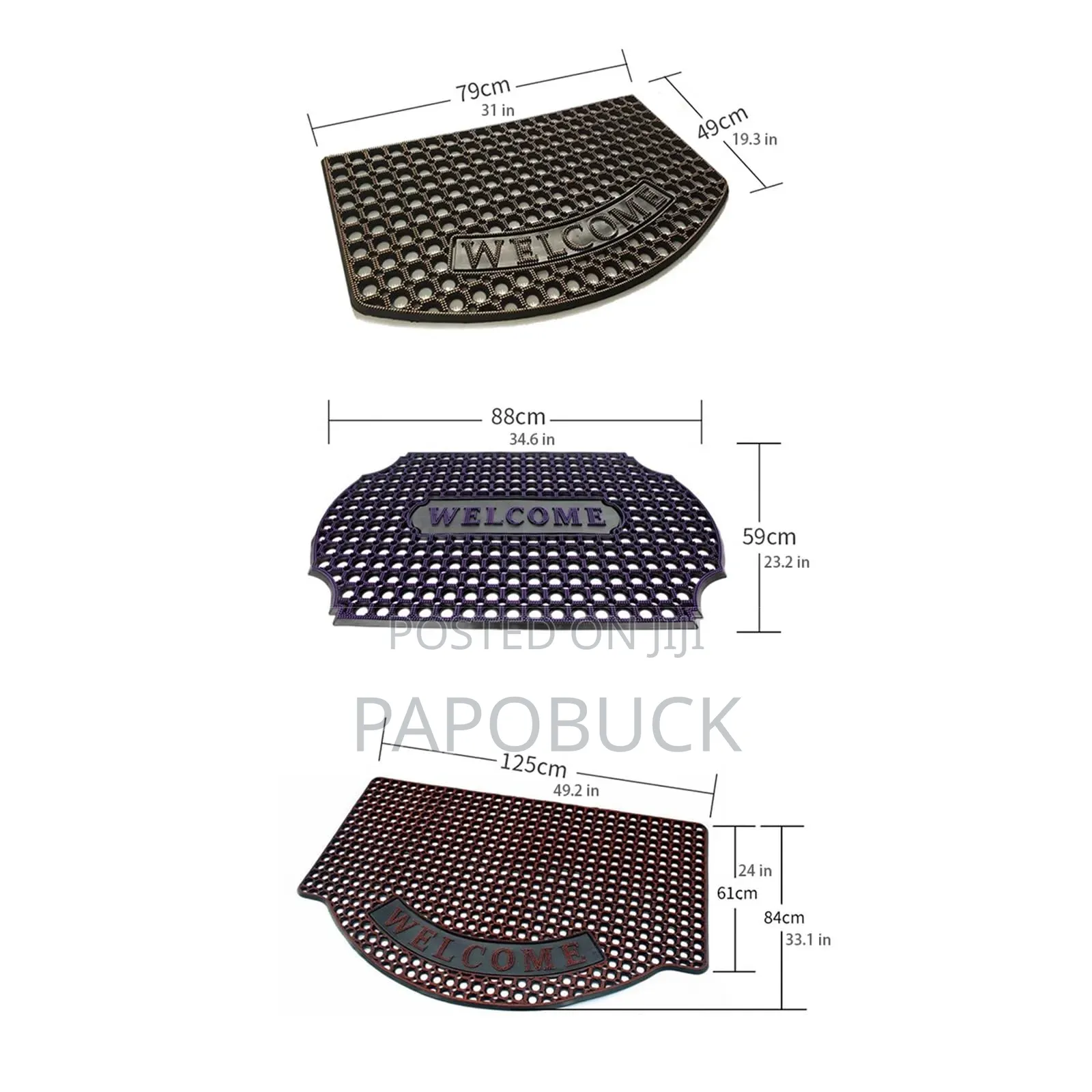 Outdoor Rubber Non-Slip Foot Mat