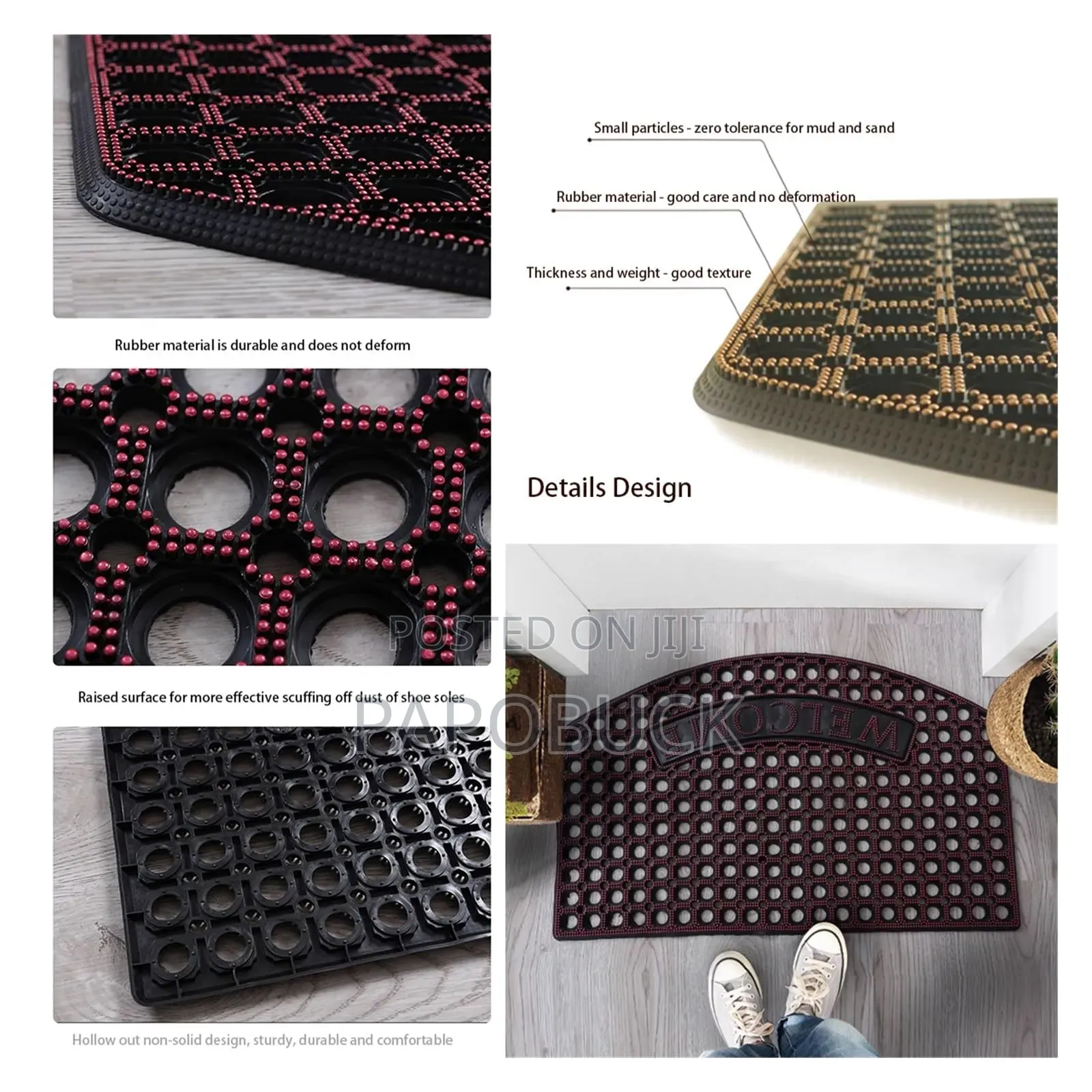 Outdoor Rubber Non-Slip Foot Mat
