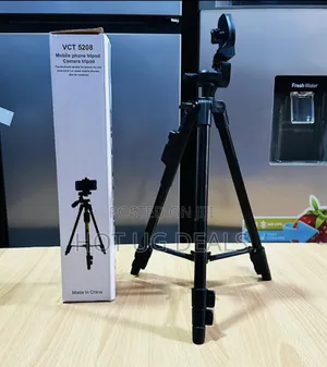 Professional Foldable Heavy Duty Phone Camera Tripod - Black
