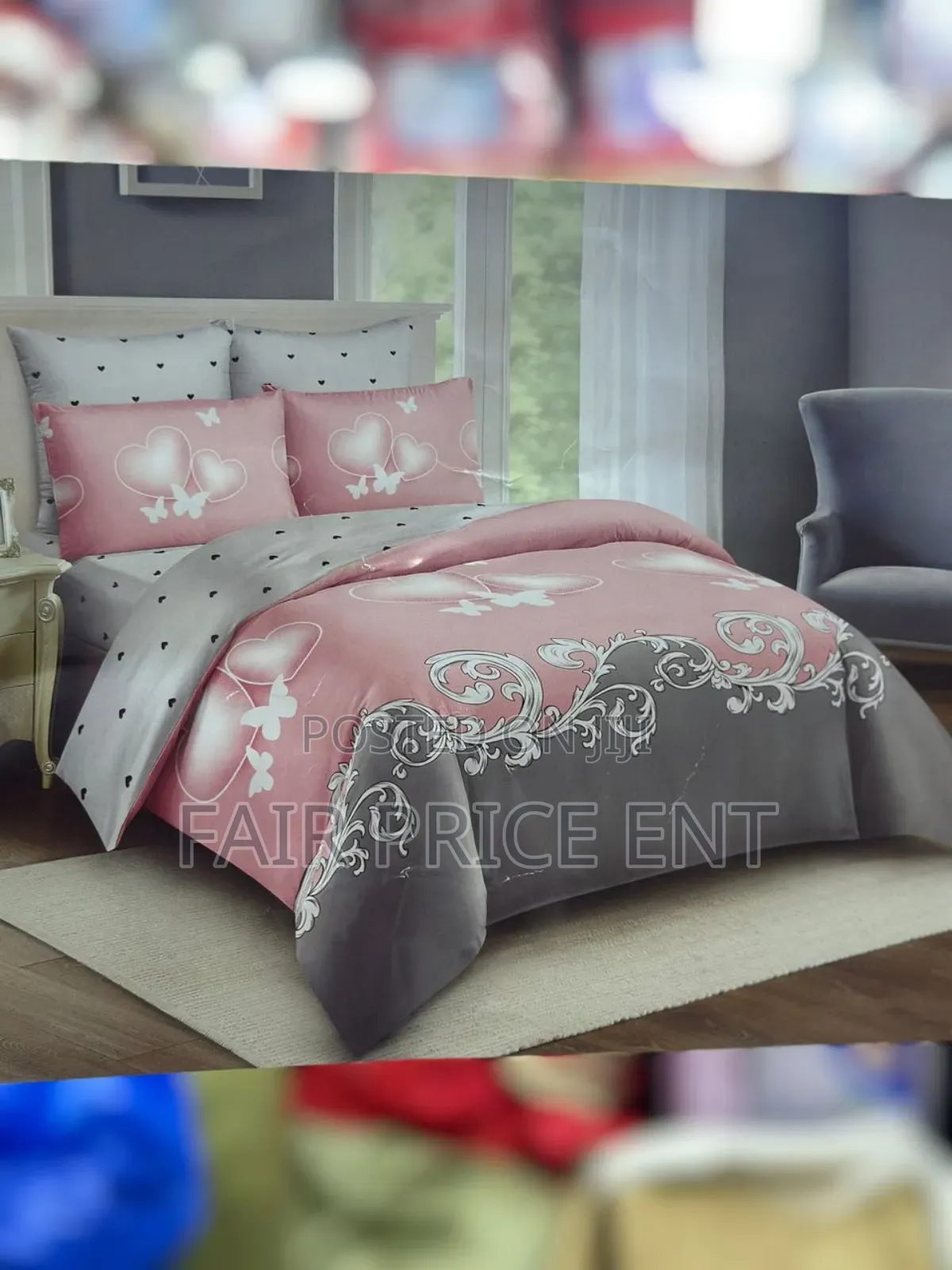 Executive Duvet Cover Set. 5*6( Pink)