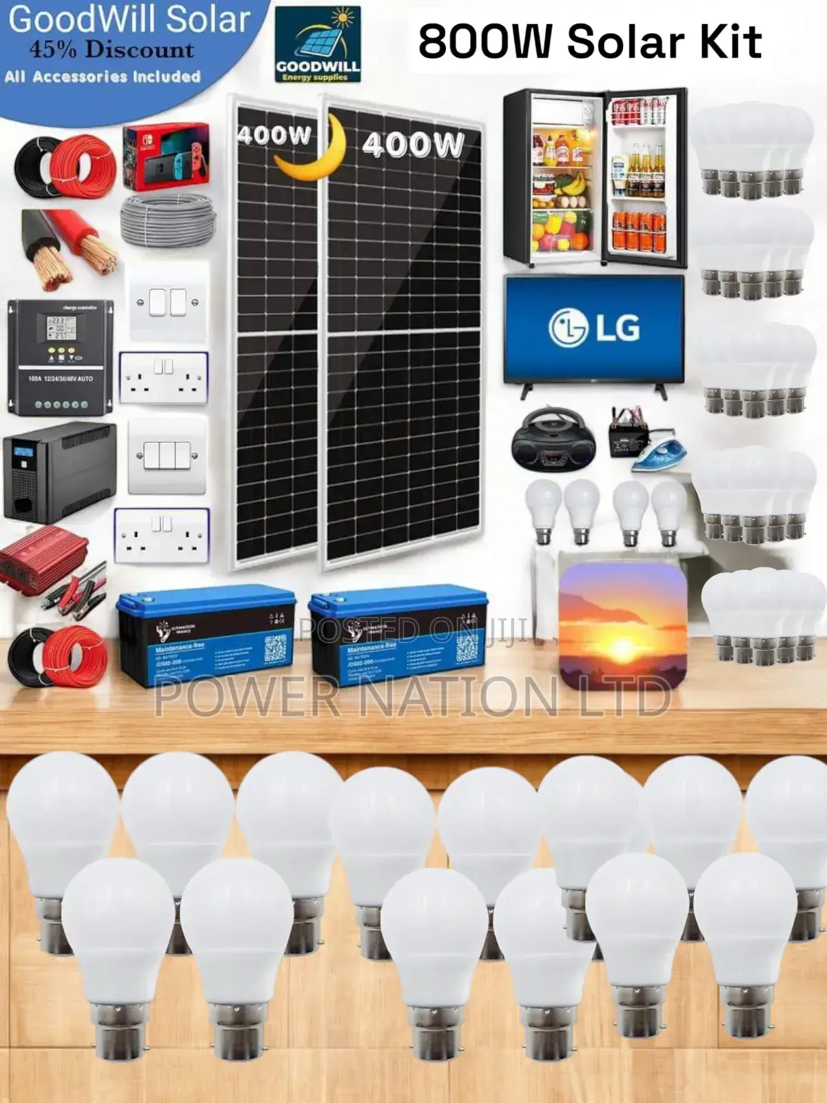 800w German Solar Kit / 800w Solar Energy System Full Kit