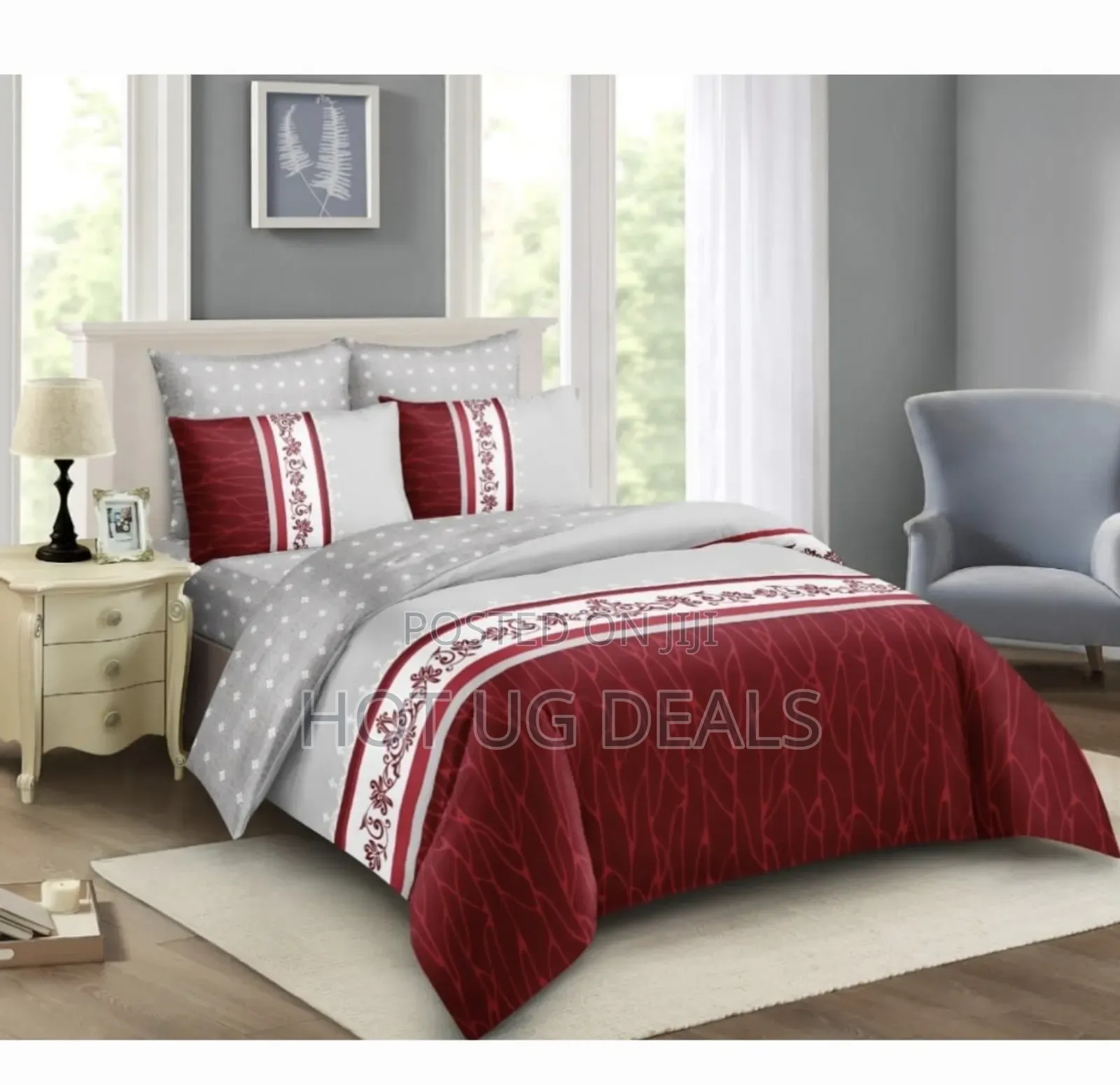 10pcs 5x6 Duvet Set Bedsheet, Sandals, Pillowcases, Cushions