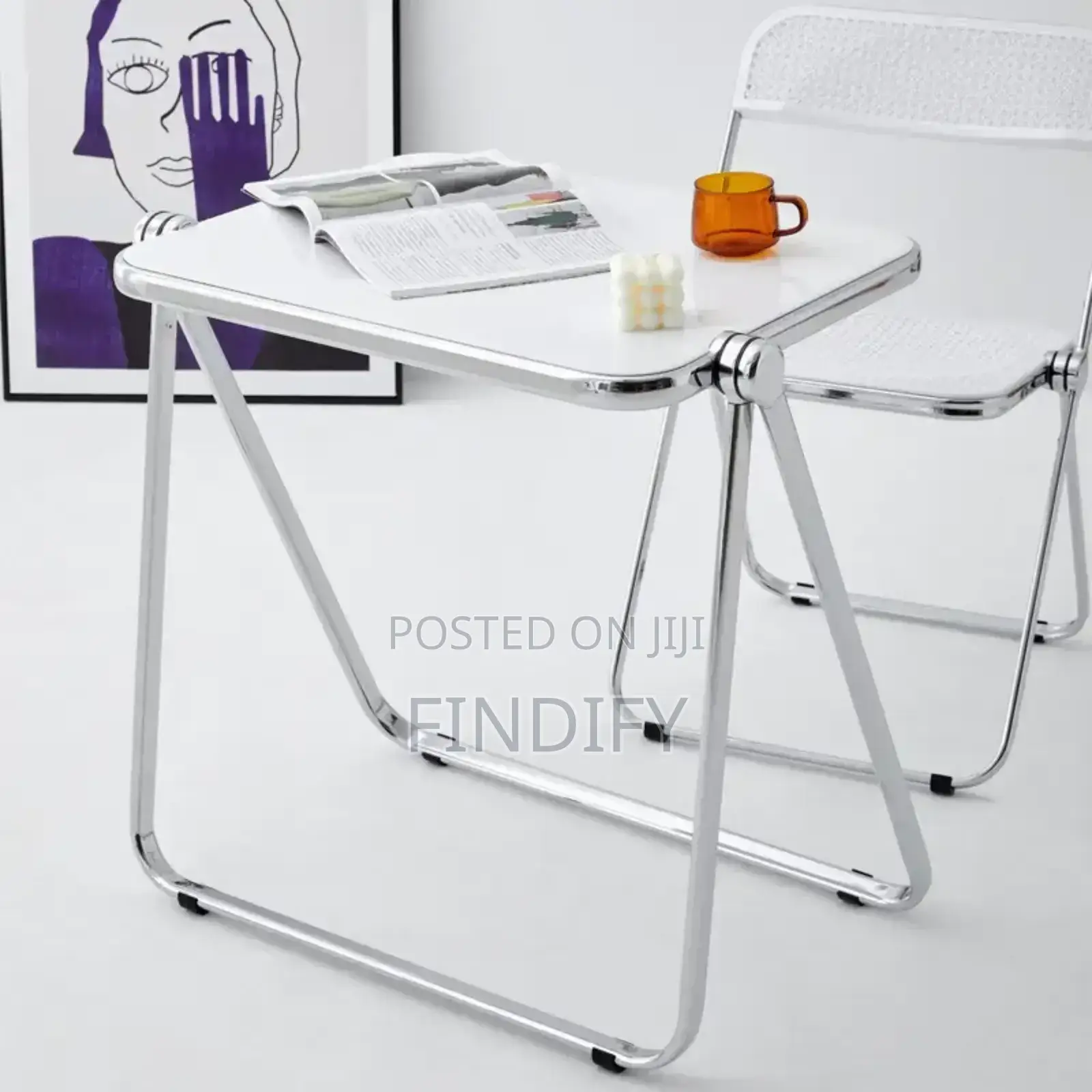 Acrylic Folding
Chair and Table for Living Room