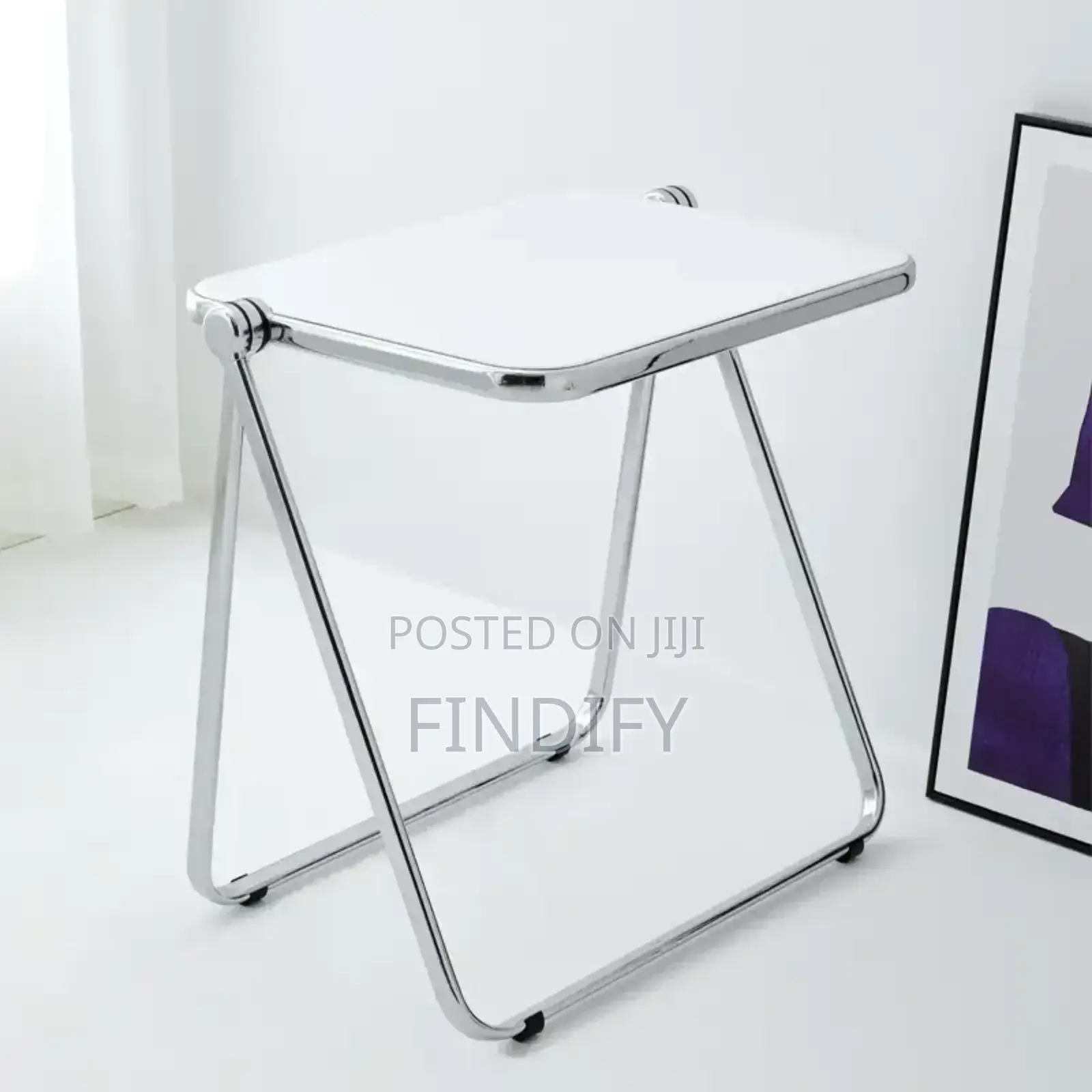 Acrylic Folding
Chair and Table for Living Room
