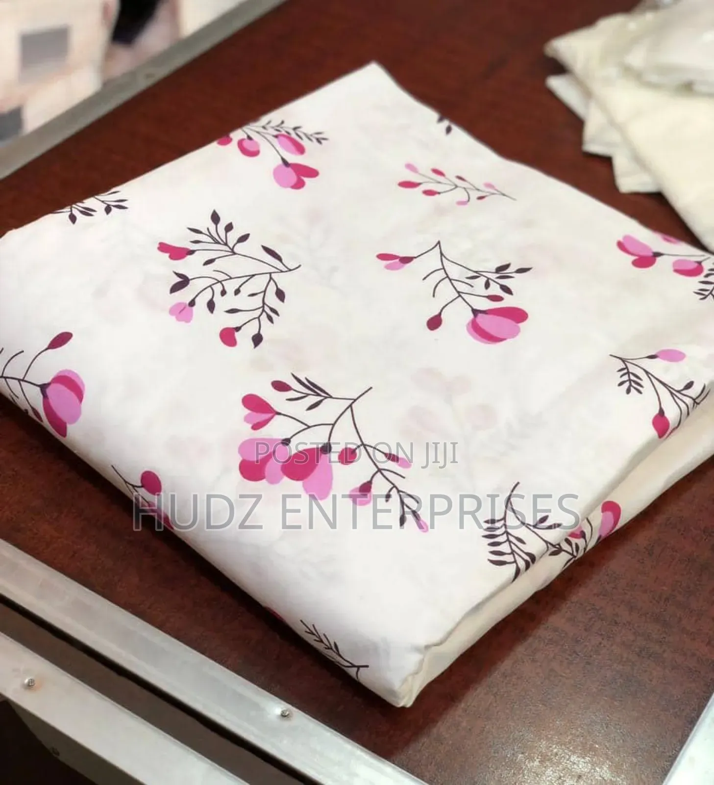 6pc Bedsheeets Cotton 7x7 Pink Flowers