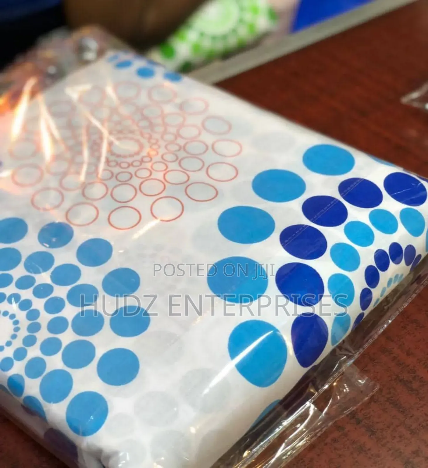 6pc Bedsheeets Cotton 7x7 Blue Dots