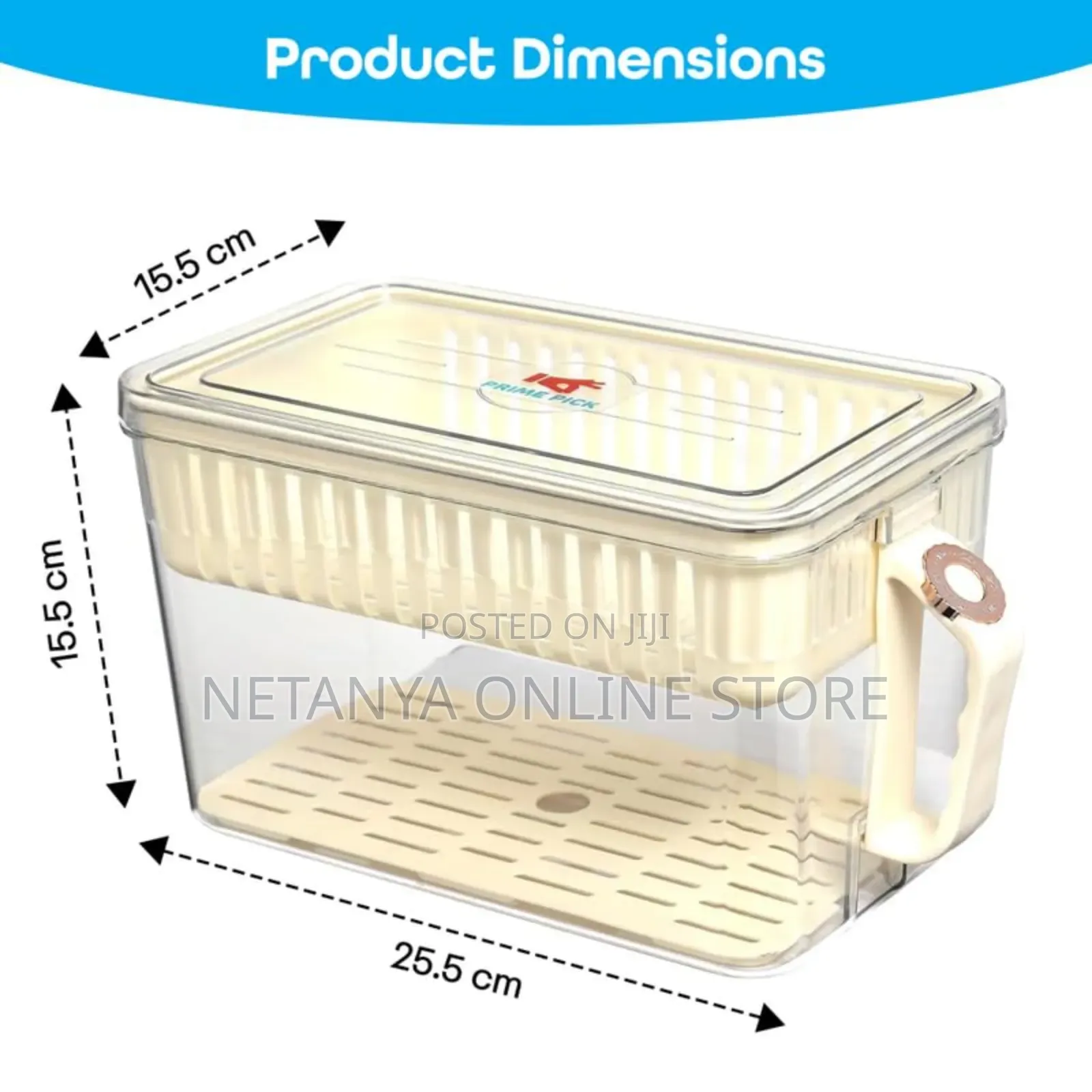 Large Capacity Refrigerator Storage Containers