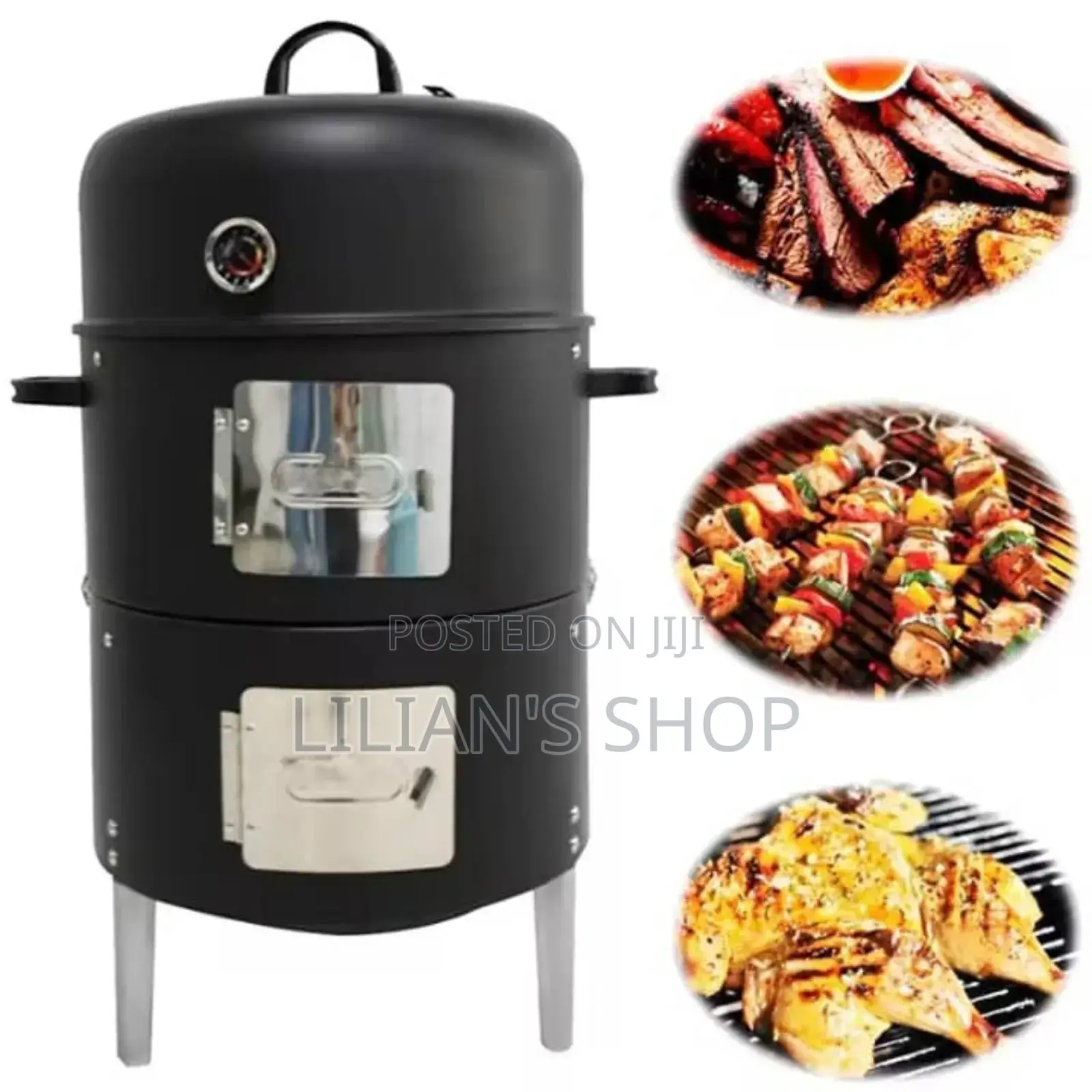 3 in 1 Multifunction BBQ Grill and Smooker