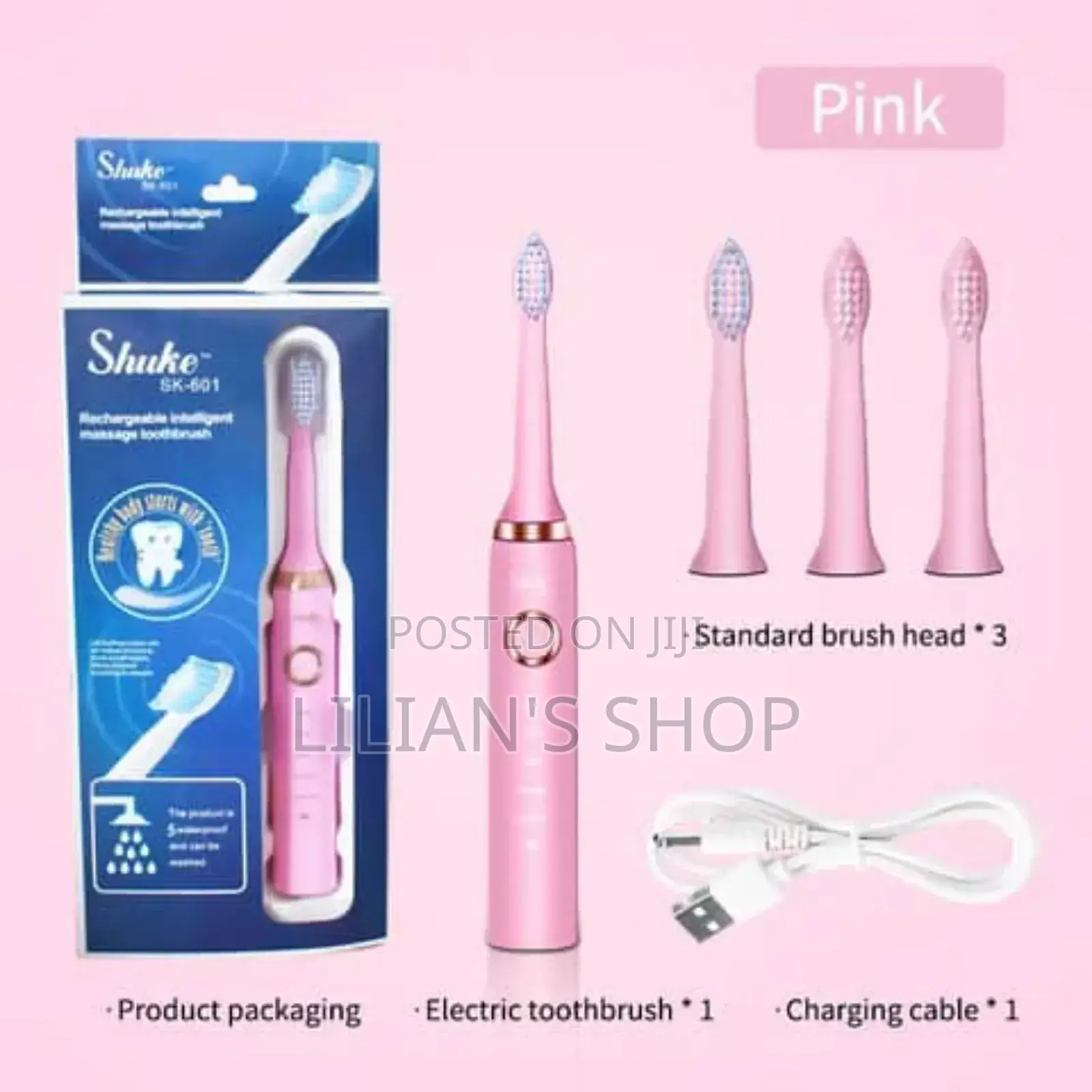 Shuke Waterproof Adult Rechargeable Massage Electric Brush