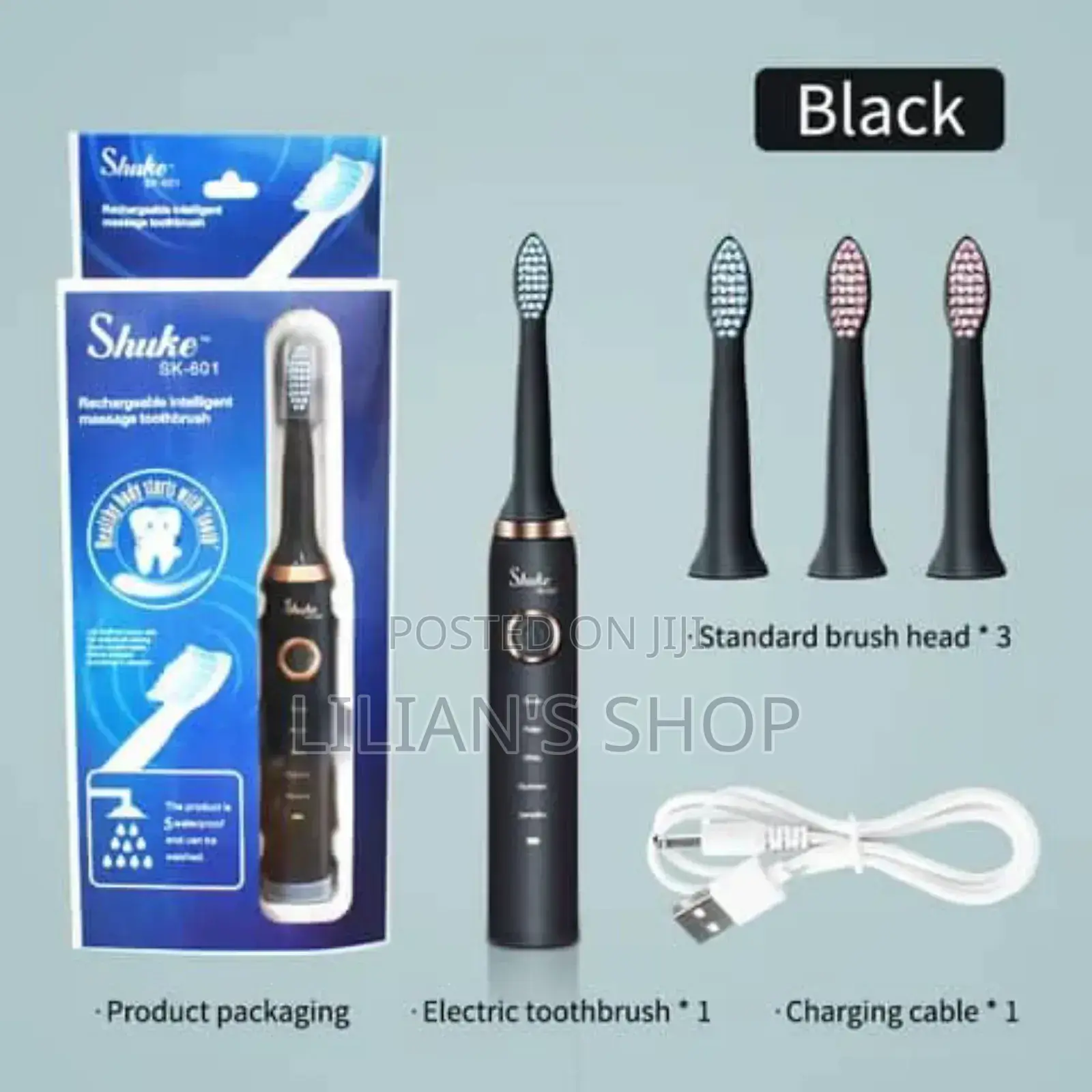 Shuke Waterproof Adult Rechargeable Massage Electric Brush