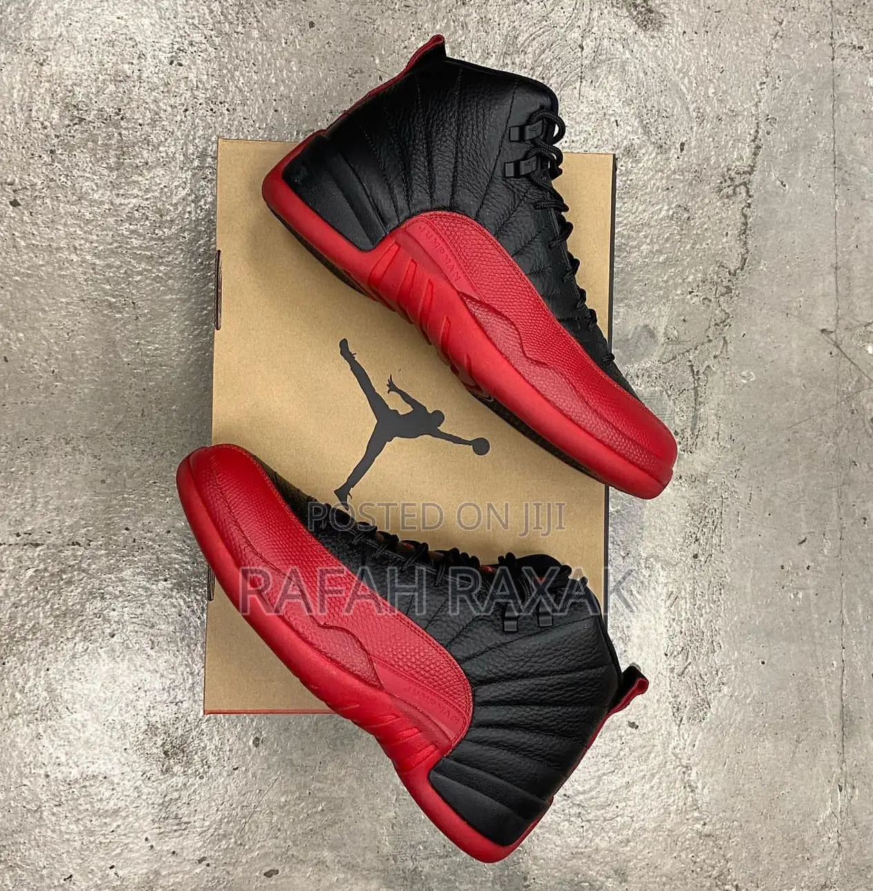 Air Jordan 12 Retro Flu Game Black/Red Sneaker
