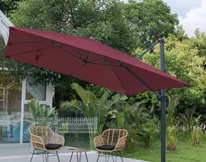 Photo - Large Garden Umbrella Red 3×3
